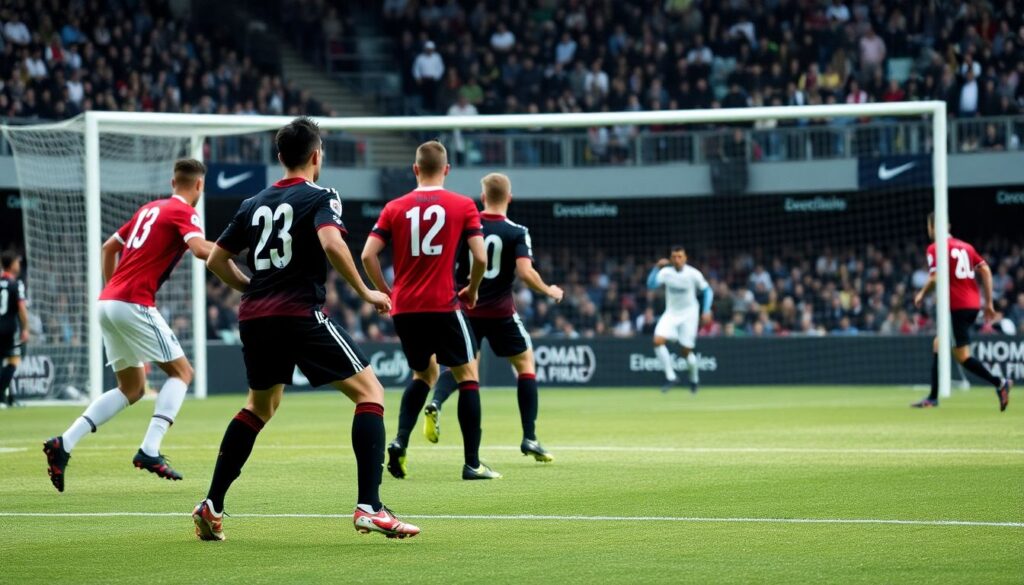 Тактика игровой линии и роли защитников в развитии атакующих комбинаций - иллюстрация