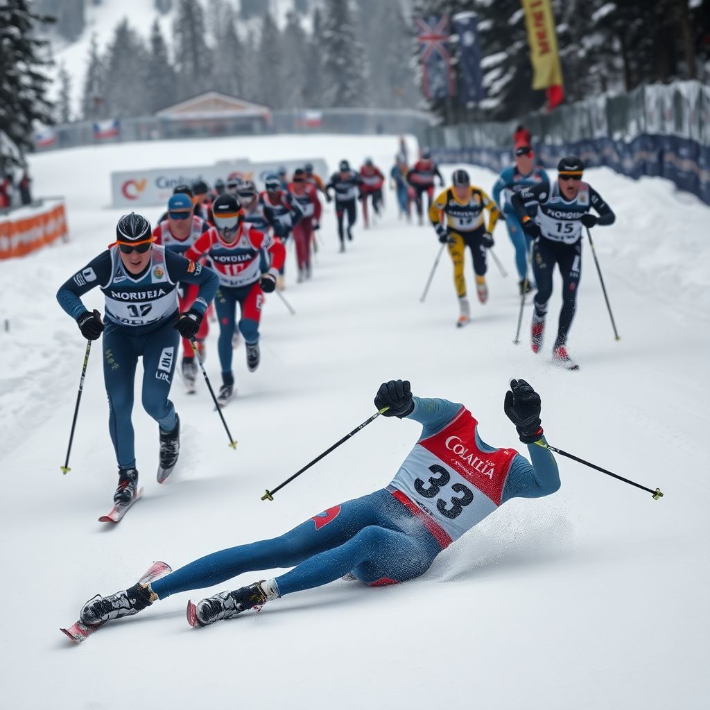 Падение Савелия Коростелева: жесткая драма россиянина на Тур де Ски