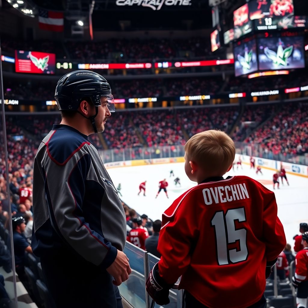 Овечкин пропустил ключевой момент матча ради дебюта сына на льду