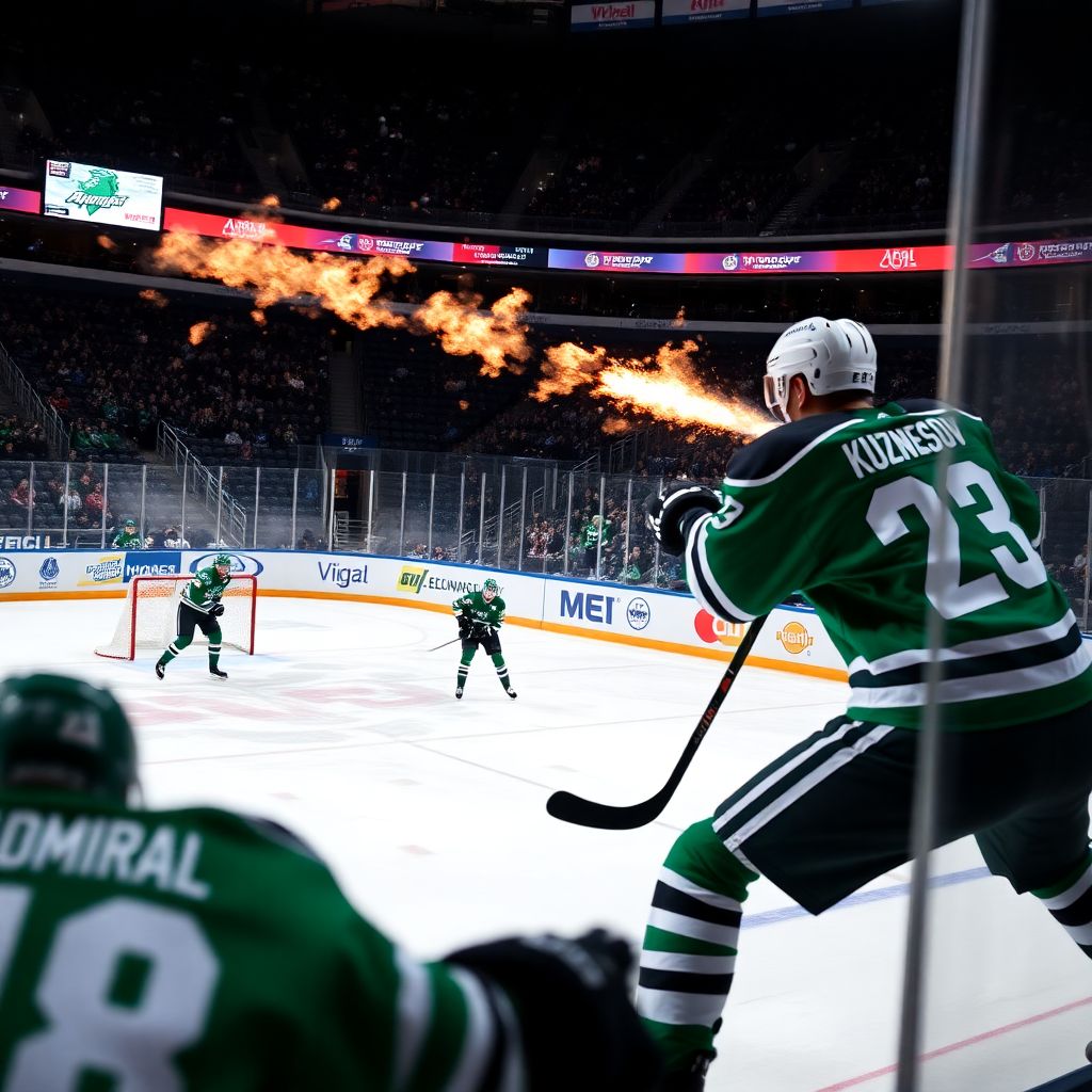 Кузнецов приносит «Салавату Юлаеву» победу над «Адмиралом» в серии буллитов КХЛ